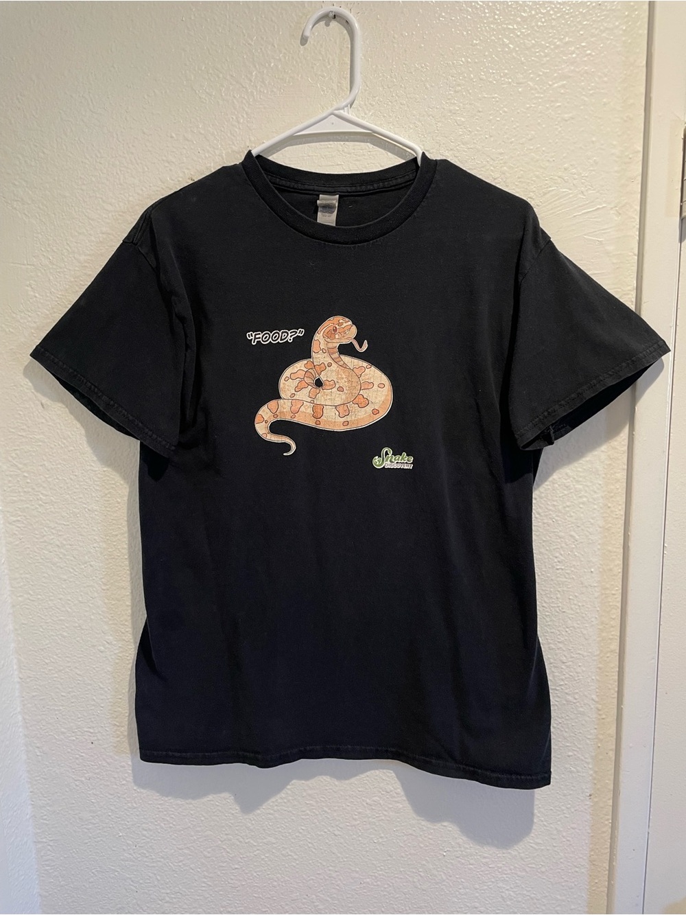 Snake Discovery Merch Hognose "Food?" Reptile Graphic Tee M